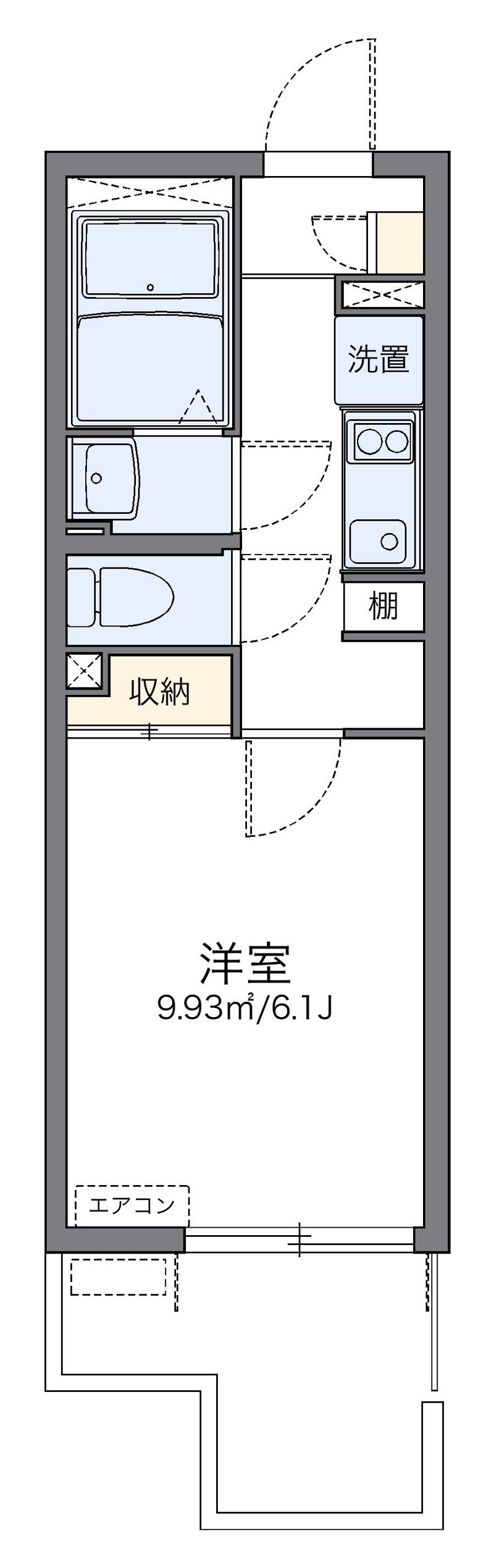 レオネクストラ　メイジュ天神橋 間取図
