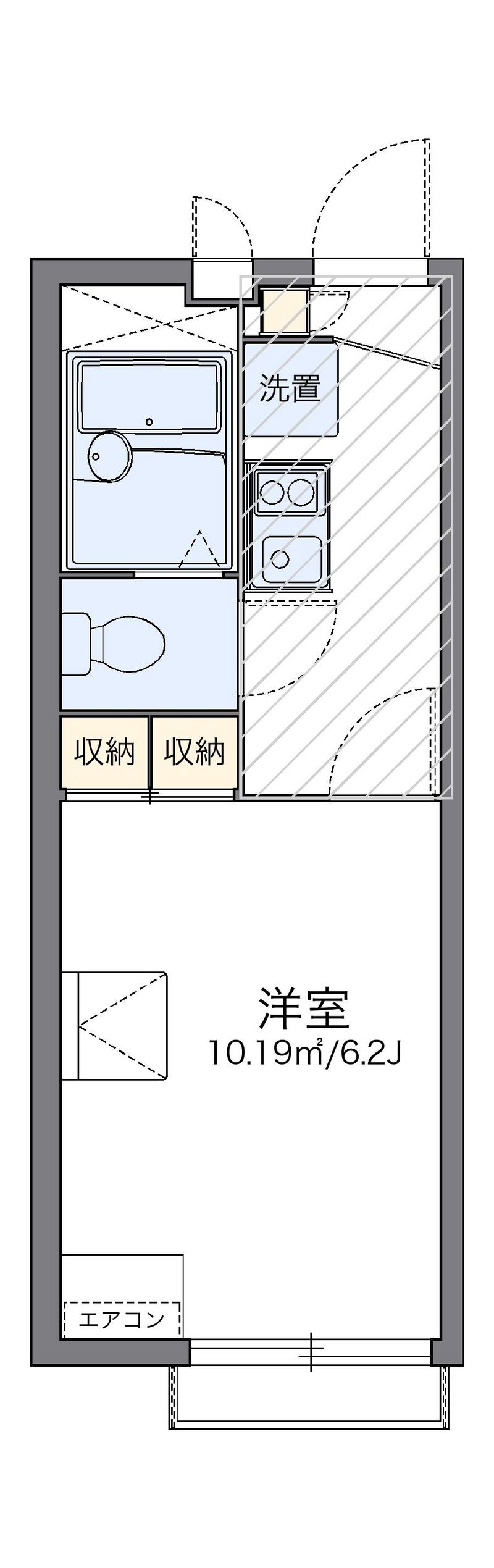 レオパレスカメリアⅢ 間取図