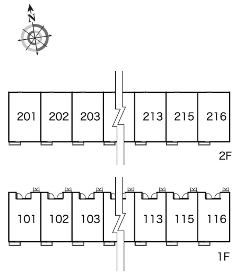 レオパレス陽菜ハイツ 間取り配置図