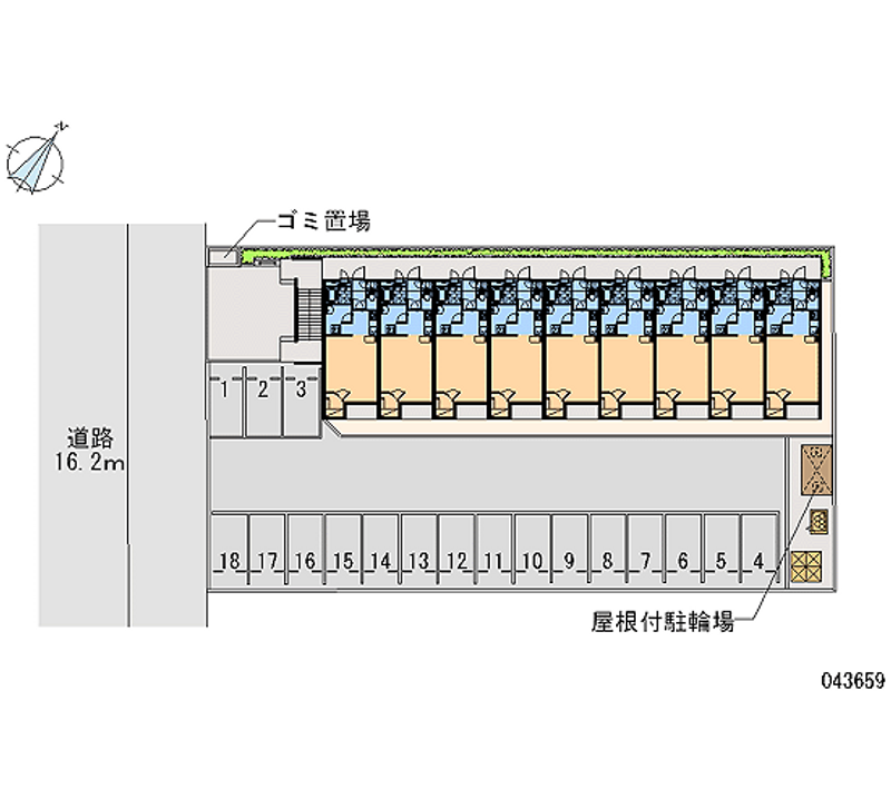 43659 bãi đậu xe hàng tháng