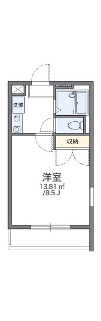 レオパレスフレーズ壱番館 間取り図