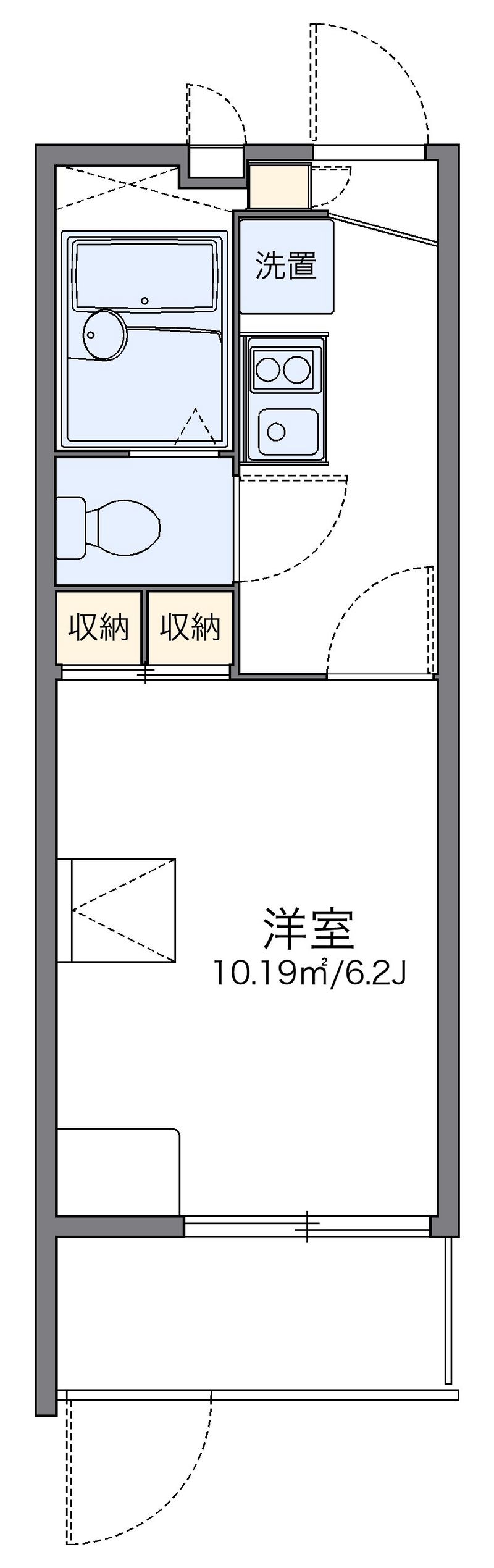 レオパレスグリーンピット 間取り