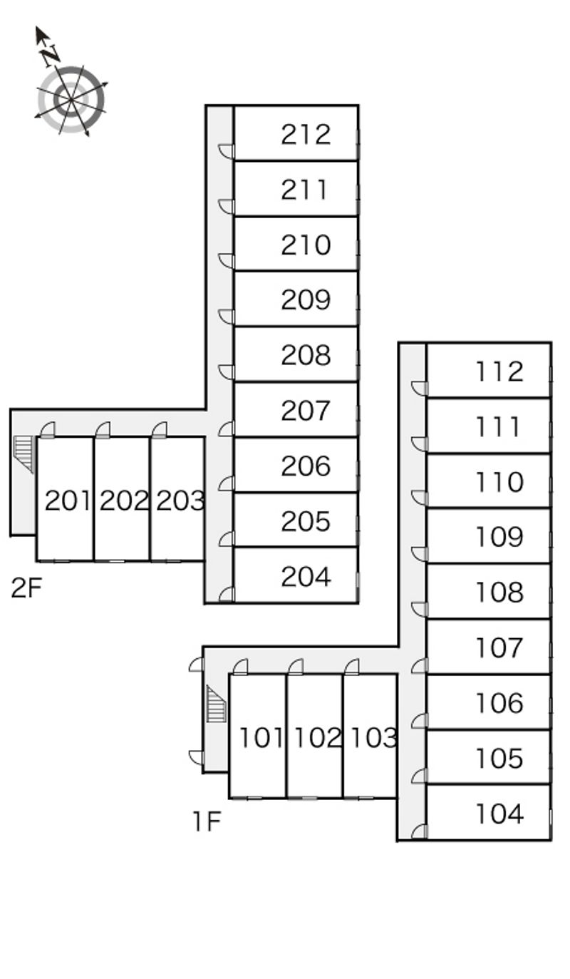レオパレスデュオ 間取配置図