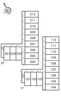 レオパレスデュオ 間取配置図