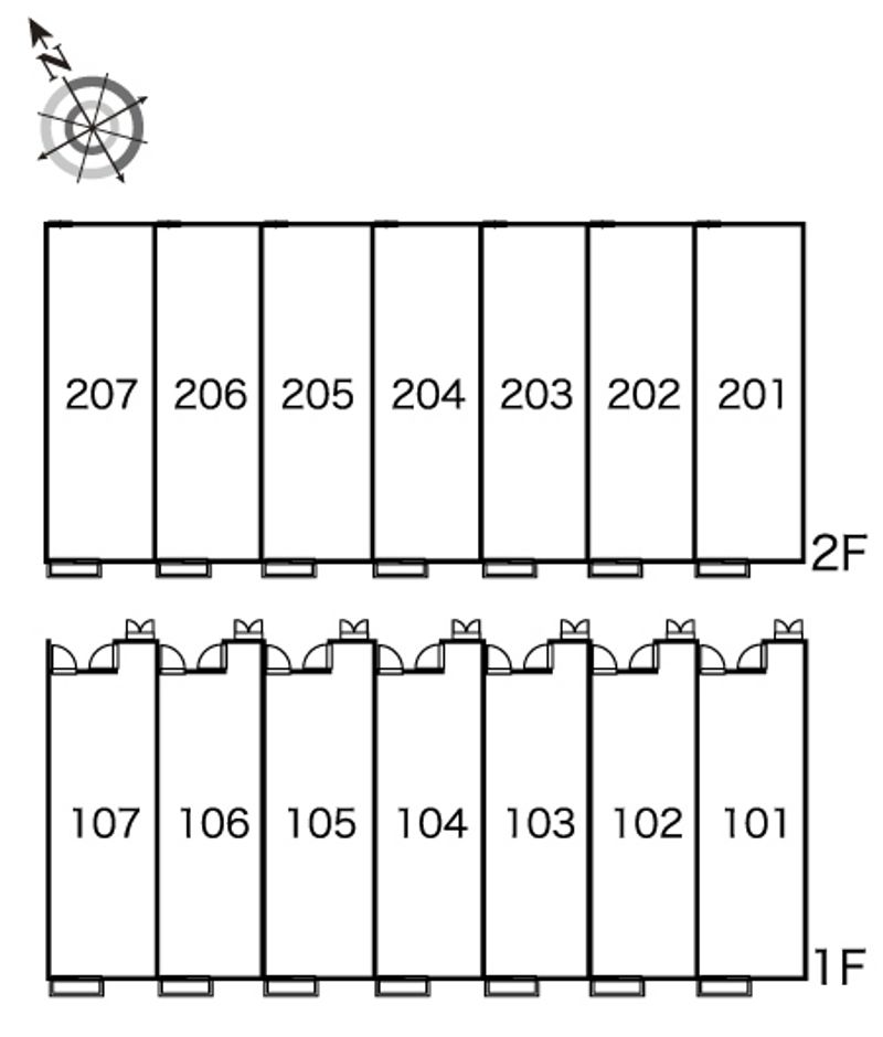 レオパレスシャンテＣ 間取配置図