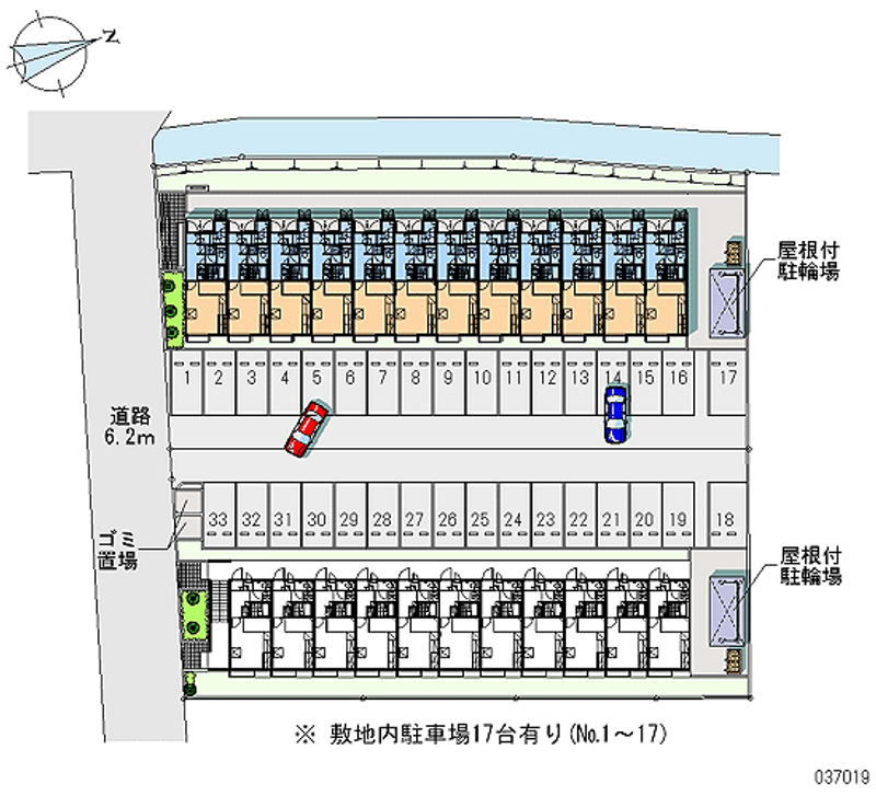 レオパレス仙港ＳＫⅠ 月極駐車場