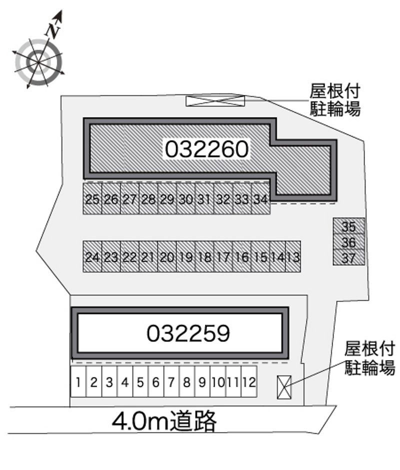 レオパレスロータスヒルズ２番館 配置図