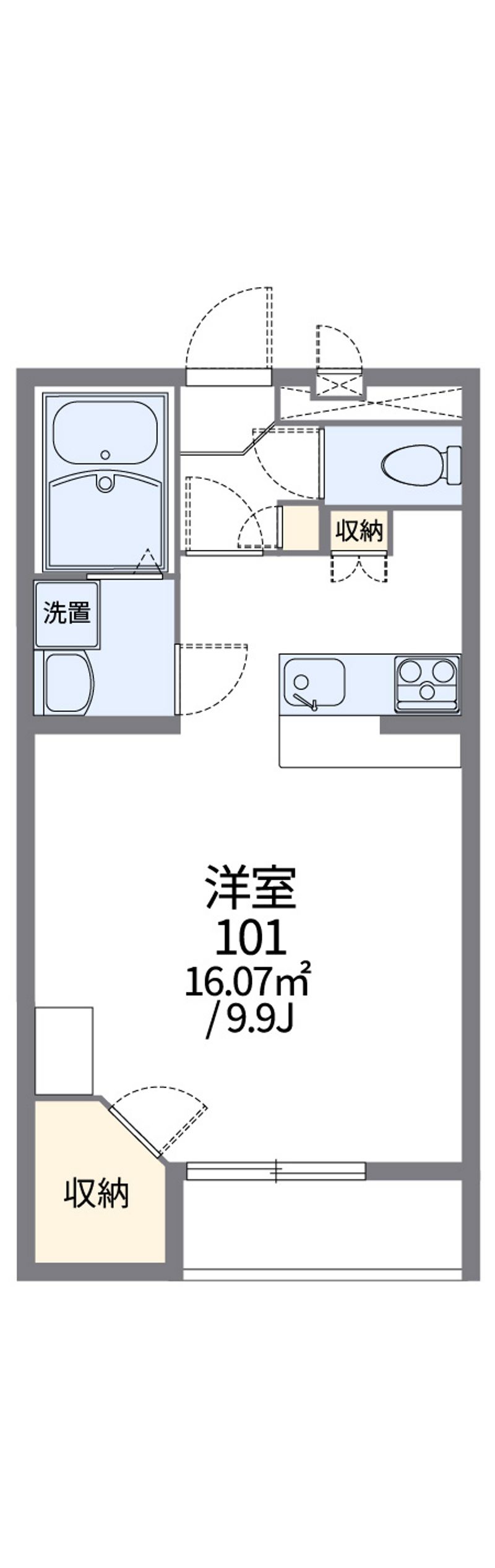 レオパレスサンライズビューＡ 間取図