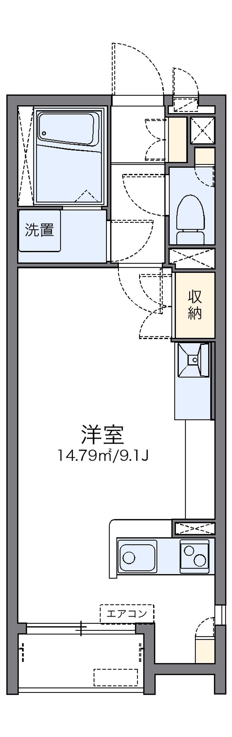 レオネクストトラッド湯河原 間取図
