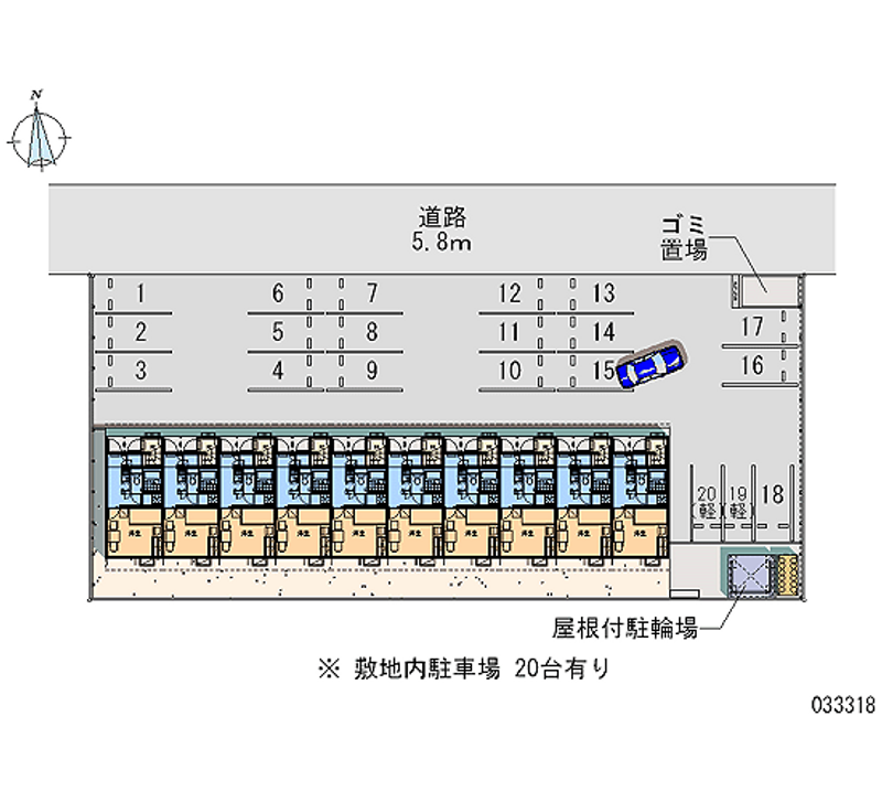 レオパレス松岡Ｃ 月極駐車場