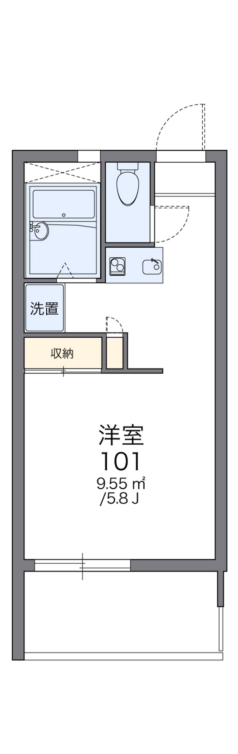 レオパレスシャルム 間取図