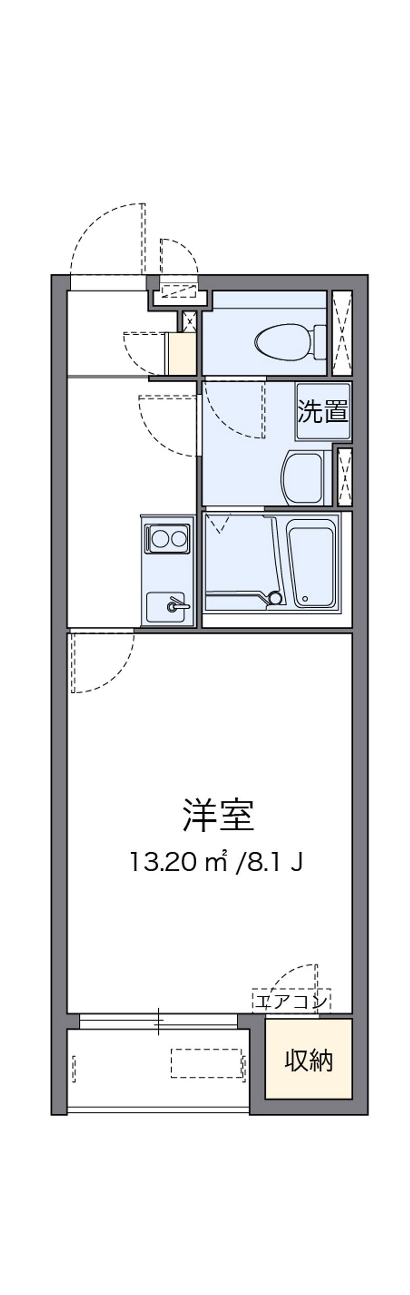 クレイノＲＩＲＩＫＡ 間取図