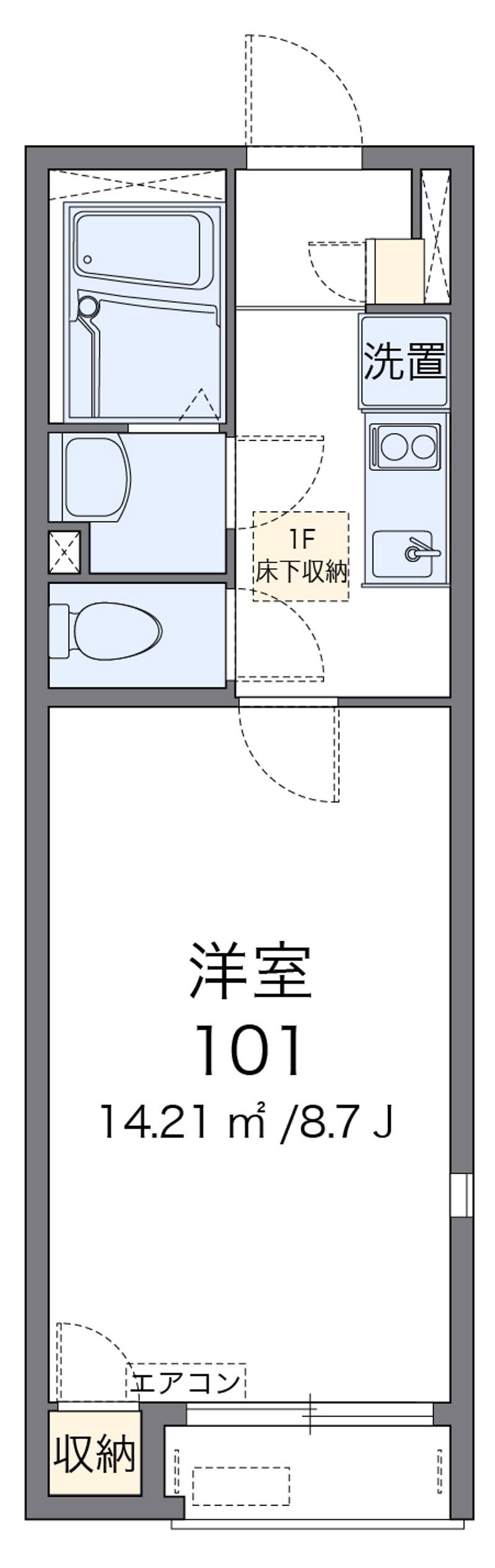 レオネクストｓｔａｇｅⅡ 間取図