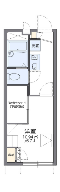 レオパレスオリザ田無 間取り図