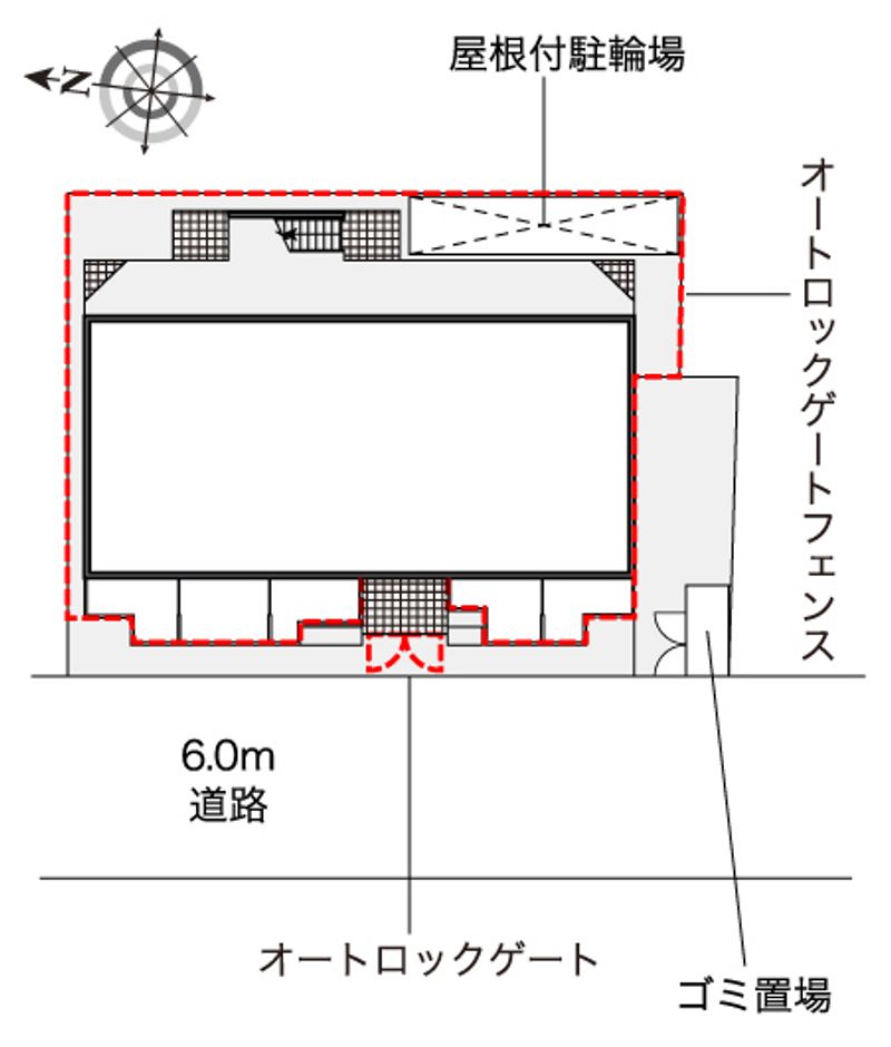 レオネクストラ　メイジュ天神橋 配置図