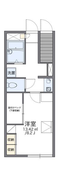 レオパレスブリッジ 間取り図