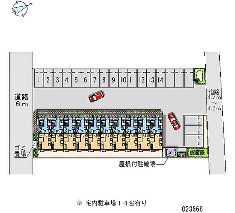 レオパレスエトワール 月極駐車場