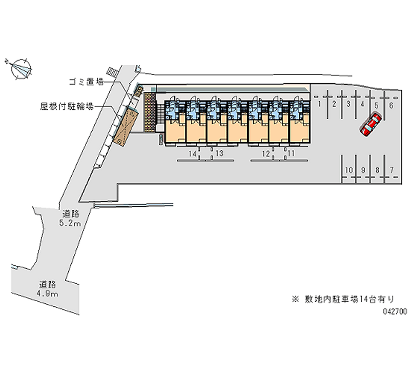 42700 Monthly parking lot