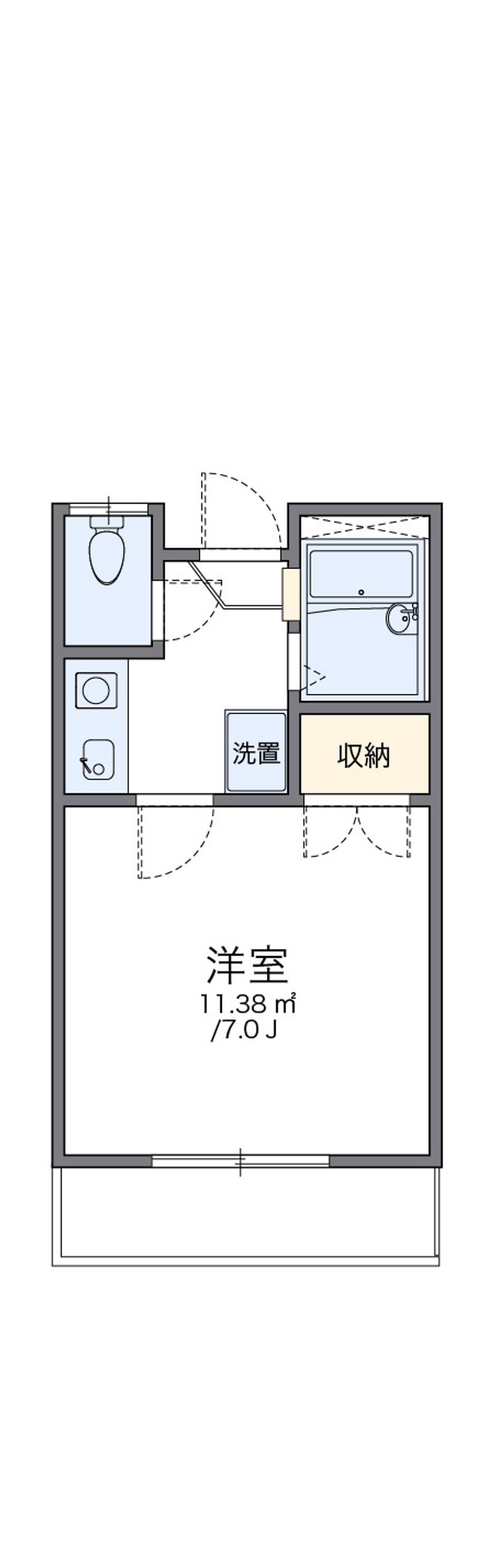レオパレス米子 間取図