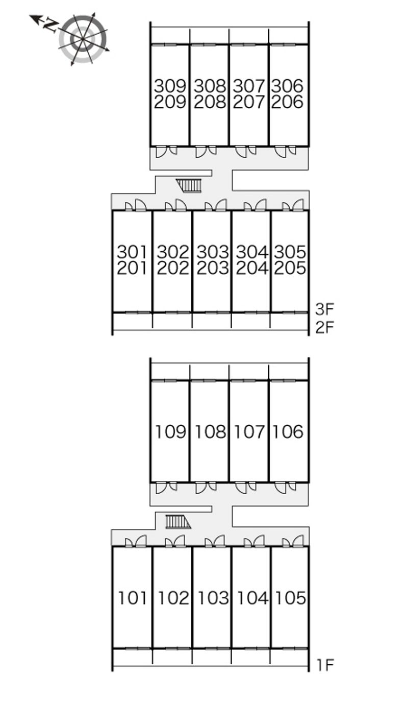レオパレスＲｅｆｉｎｅｄ 間取配置図