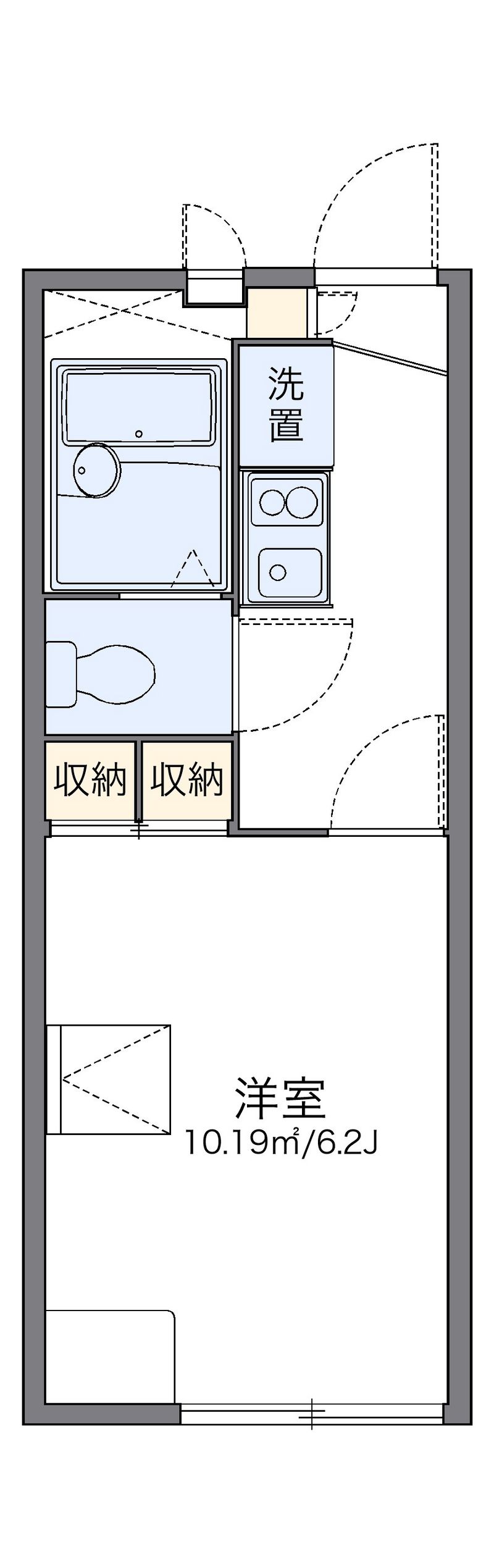 レオパレス飯田 間取図