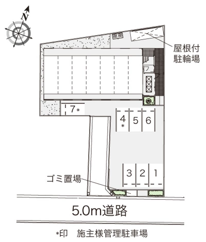 レオパレスすずらん 配置図