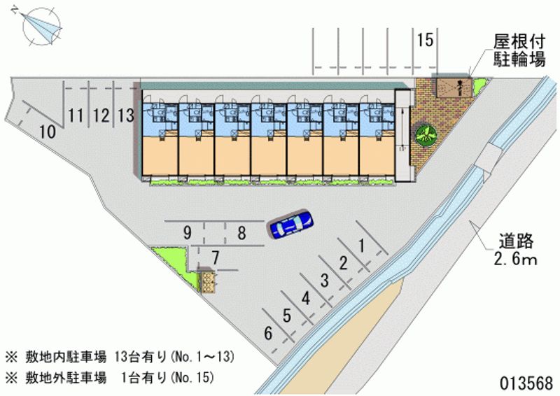 レオパレス常盤Ｐａｒｔ２ 月極駐車場