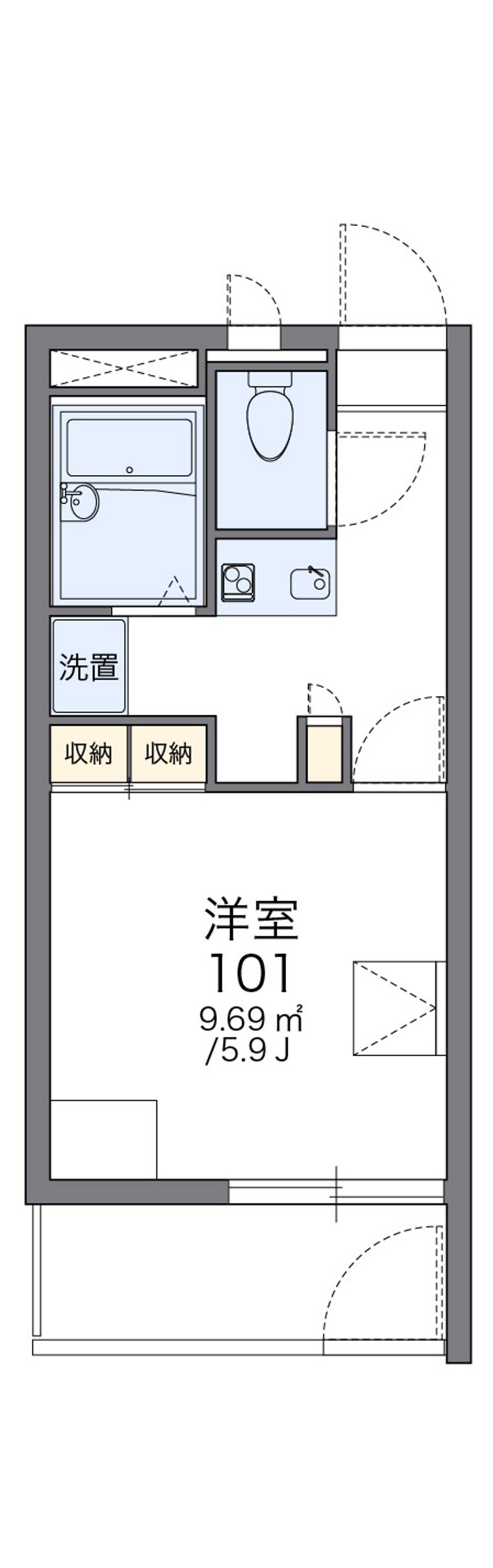 レオパレスリソナ 間取図