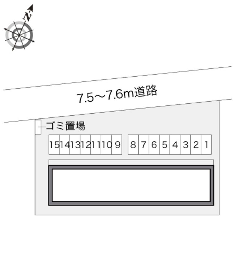 レオパレスストライプティース 配置図