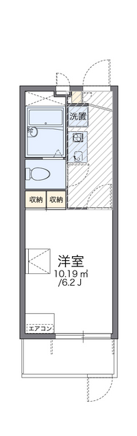 レオパレスピーフス 間取り図