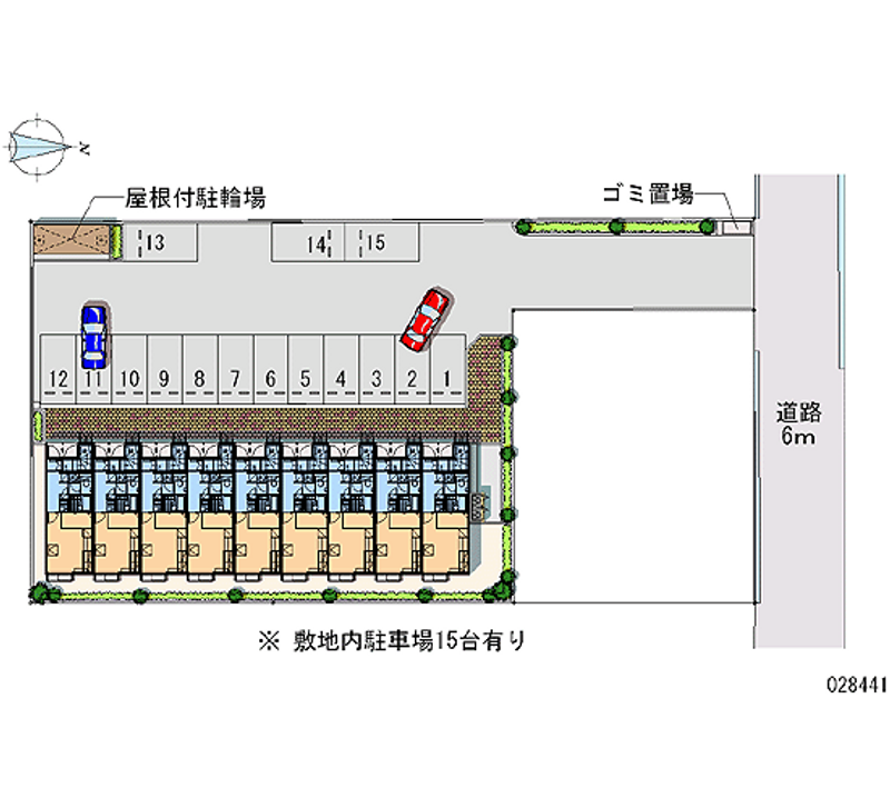 レオパレスみやび 月極駐車場