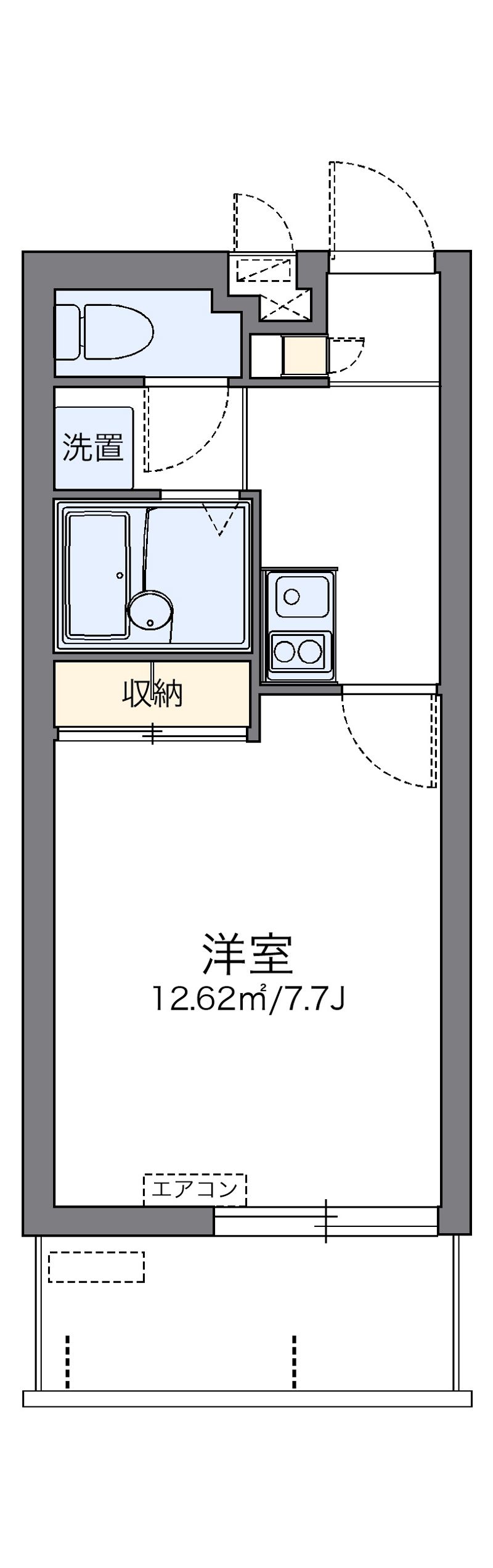 レオパレスレジデンス桑江 間取図