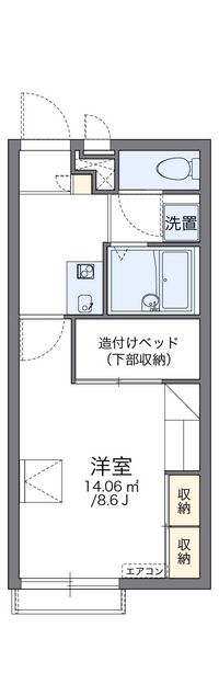 レオパレス御林 間取り図