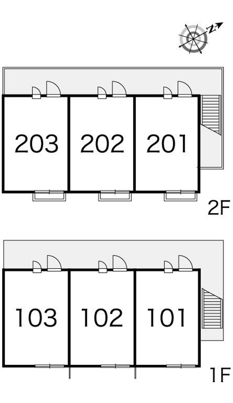 レオパレス五月山 間取り配置図