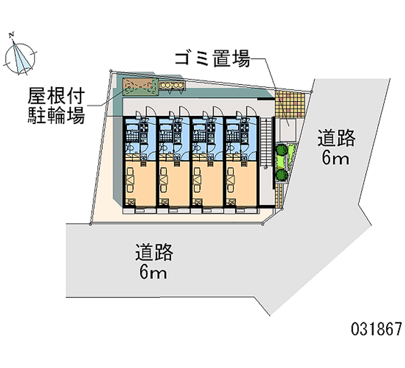 レオパレス日和Ⅲ 区画図