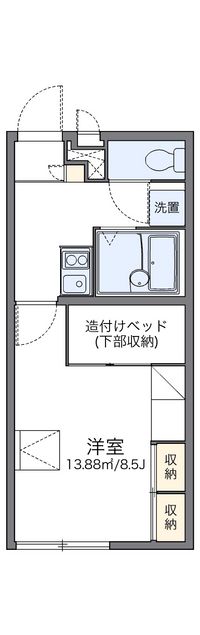 レオパレス新港の森Ⅱ 間取り図