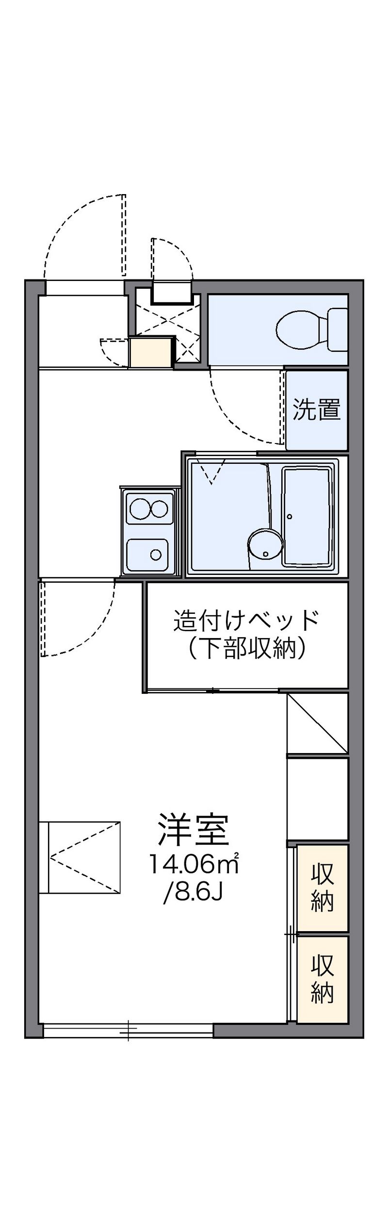 レオパレスコンフォート 間取図