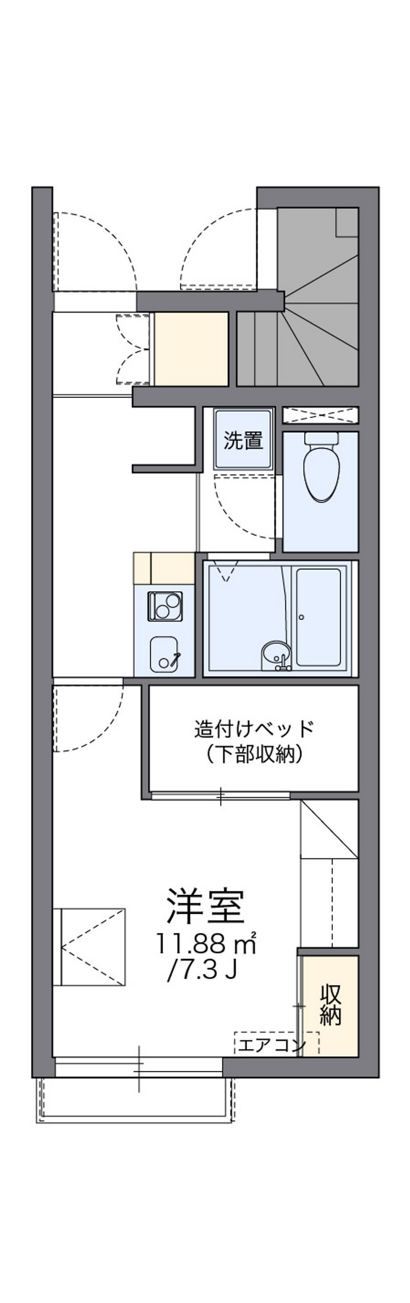 レオパレスＷＥＳＴ月見 間取り