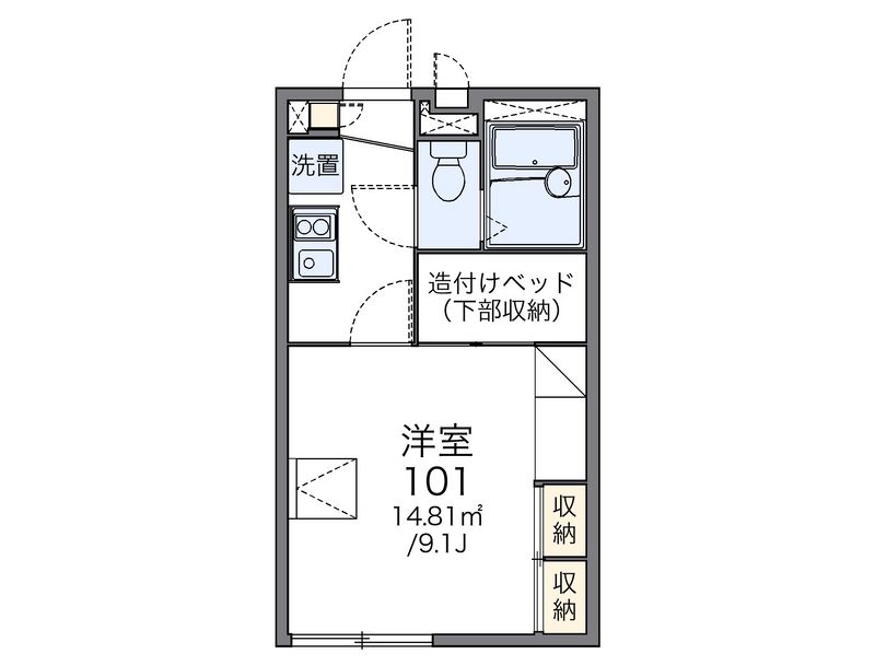 レオパレスエスカーラ 間取図