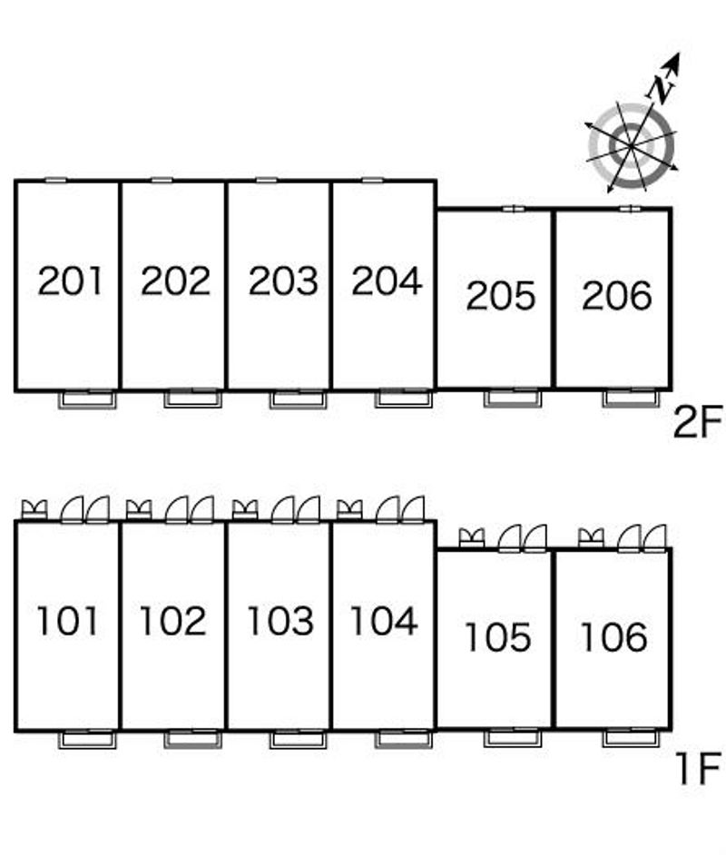 レオパレスロータス 間取り配置図