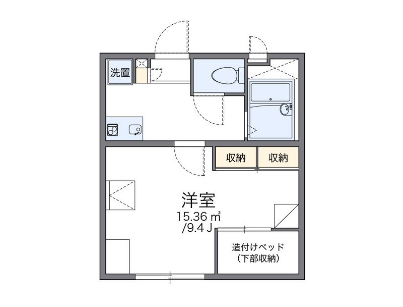 レオパレス武蔵ヶ丘Ⅱ 間取図