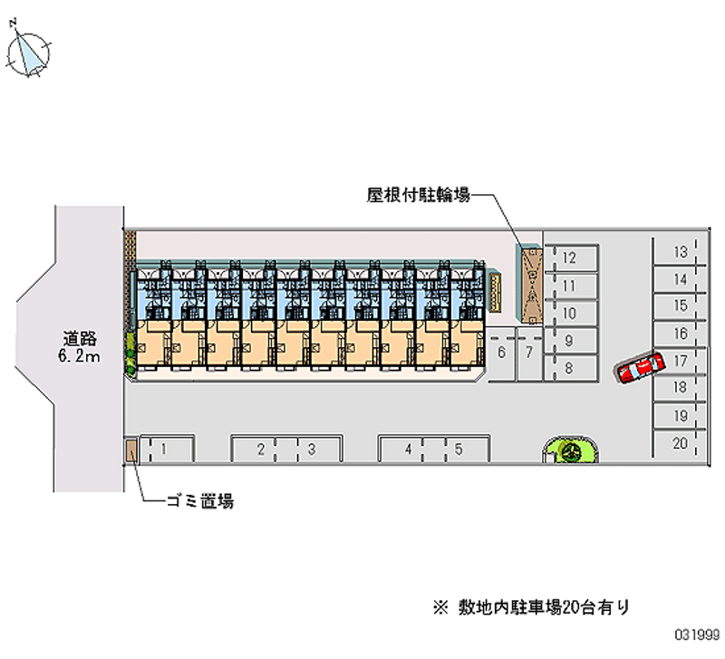 レオパレスすとりーとビーツⅡ 月極駐車場