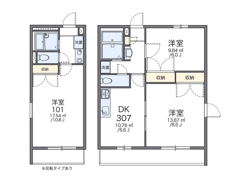 レオパレスＭ＆Ｍ 間取図