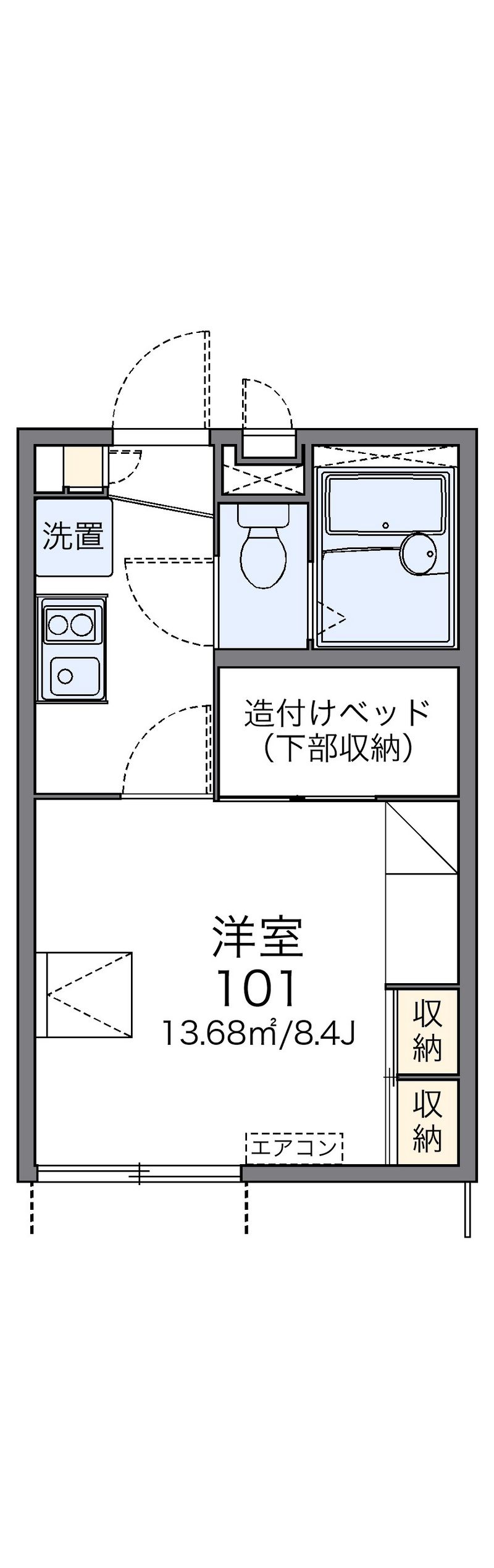レオパレスＮｏｒｔｈＲｉｖｅｒ 間取図