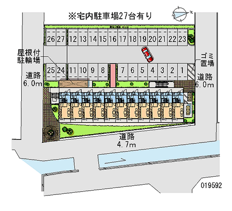 19592月租停车场