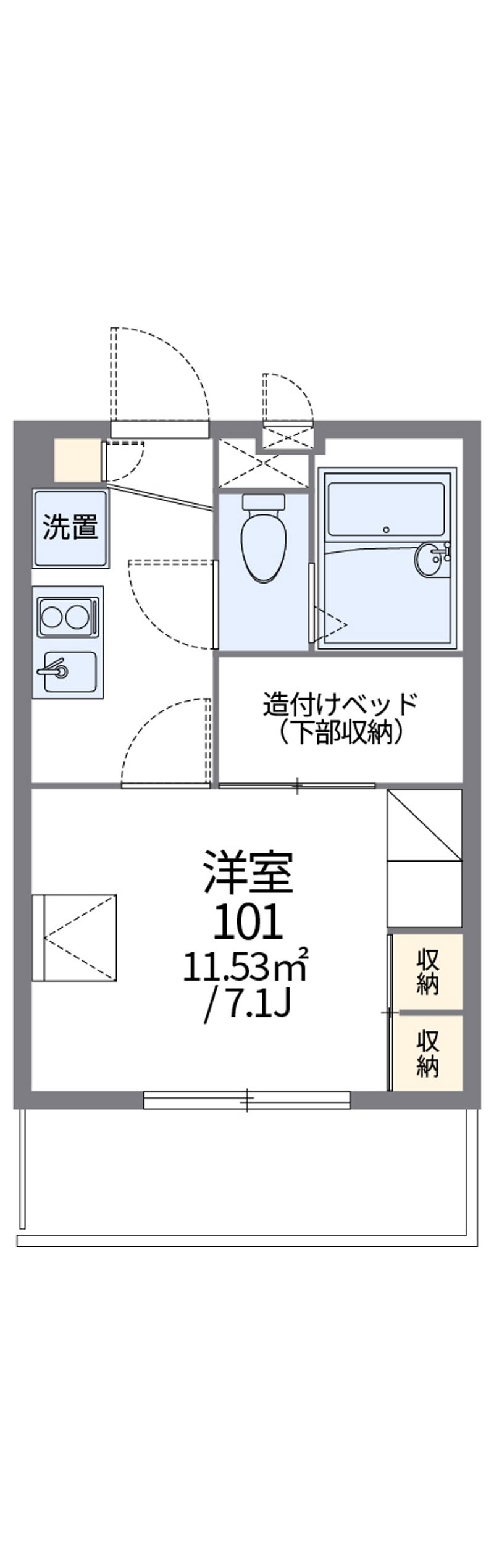 レオパレスＹＡＭＡＭＯＴＯ 間取図