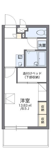 レオパレスＧトレバリー 間取り図