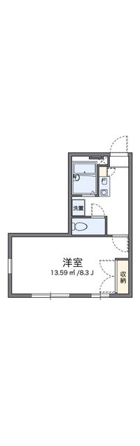 レオパレスルーチェ高畑 間取り図