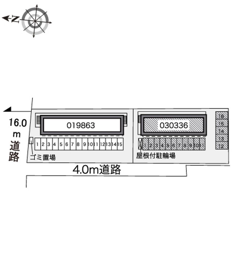 レオパレスセジュールⅡ 配置図