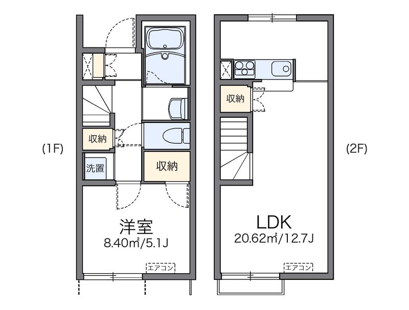 レオネクストしらさぎＢ 間取図